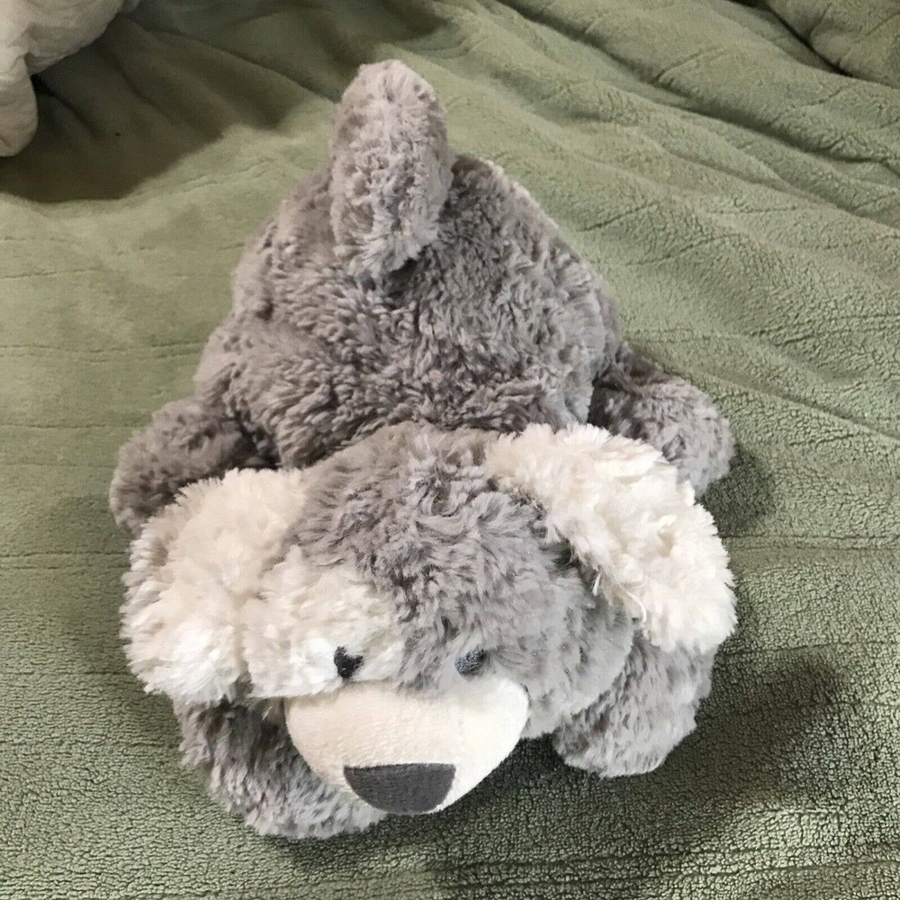 Babies R Us Baby Gray & White Puppy 10" Dog Plush